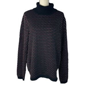 Karen Scott XX-Large Turtleneck Sweater Tight Knit Long Sleeve Stretch Black New